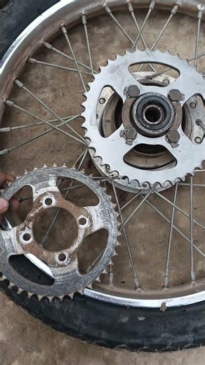 Installing New Chain Sprocket | New Garari Installation 🔧🚀#ChainSprocket#NewGarariInstall#BikeRepair