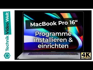 Installing and setting up programs on a MacBook Pro