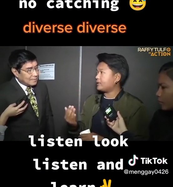 Raffy Tulfo's Iconic 'Listen, Look, and Learn' Moment