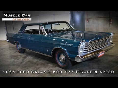 1965 Ford Galaxie 500 R-Code 427 4-Door Muscle Car Of The Week Video #51