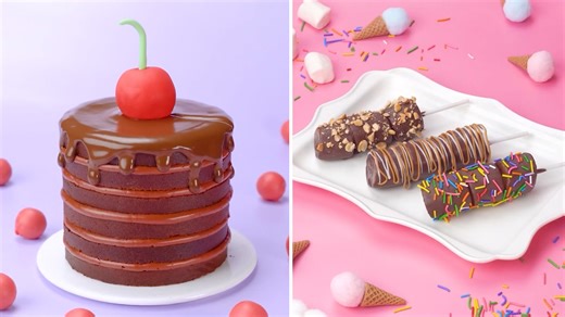 Modern chocolate dessert presentation