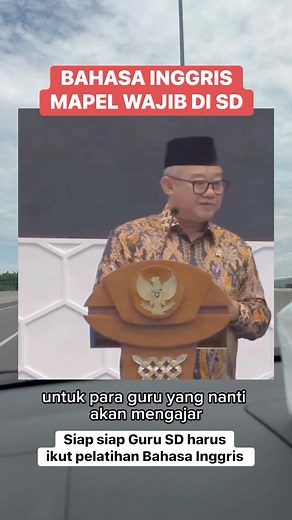 Bahasa inggris mapel wajib di SD, Guru SD siapkan diri🙏 #fbpro #reels #infoguru #gurusd #fyp #masukberanda #Guru #gurusmk | Tarismah Ismail