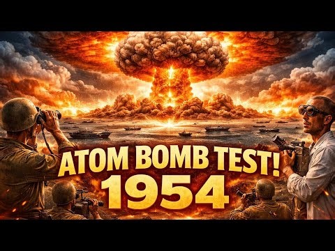 1954 Atom Bomb Test – The Explosion That Shocked the World! ☢️ #trending #war #warzone