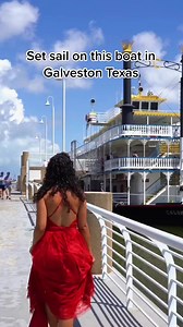 6.7K views · 265 reactions | Take a ride on this replica of a paddlewheel boat from the 1800s, Colonel Paddlewheel Boat, on your next trip to Galveston. Or, for a romantic evening of getting dressed up, this is a must for a couple's bucket list with a multi-course dinner aboard this gorgeous vessel #texas #travel #travelblogger | My Curly Adventures | Facebook