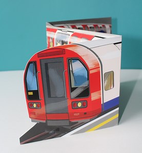 London Underground Train Birthday Card: Hand-cut Design - Etsy UK