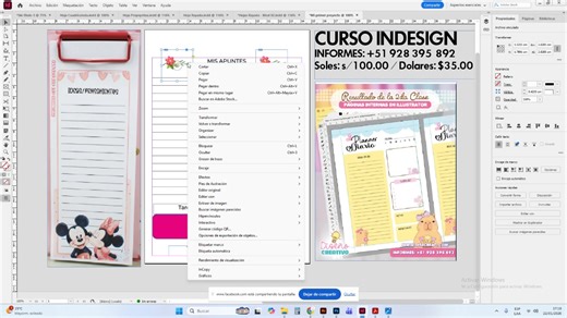 CLASE DEMOSTRATIVA INDESIGN | Diseño Creativo