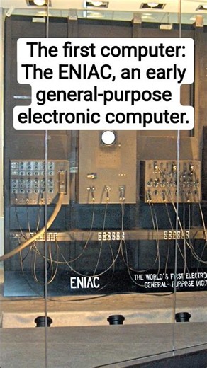 The first computer: The ENIAC, an early general-purpose electronic computer. #computermuseum