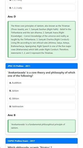 Jaina Philosophy: Anekantavada, Syadvada, Karma theory, Triratnas Right Faith, Knowledge, Condu...