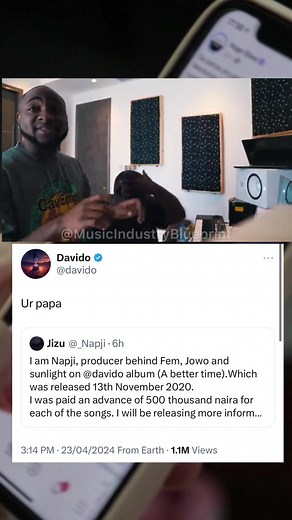 Davido's Fem: The Story Behind Napji's First Production