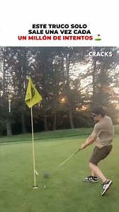 123K views · 2K reactions | Las probabilidades de hacer bien este tiro en el golf son del 0.1%. | Cracks | Facebook