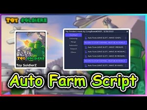 Roblox Toy SoldierZ Script - Auto Farm GUI & More