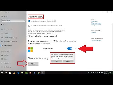 How to Clear Activity History of Microsoft Account in Windows 10