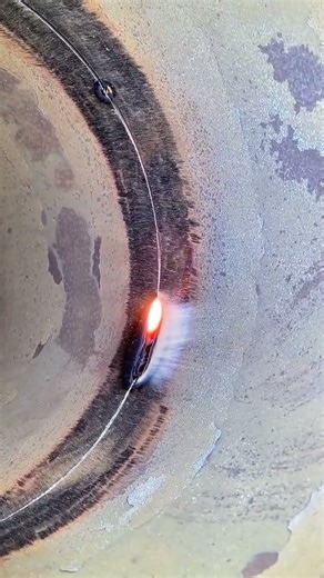 Open Root Iron Pipe Welding #pipewelding #tigwelding #shorts