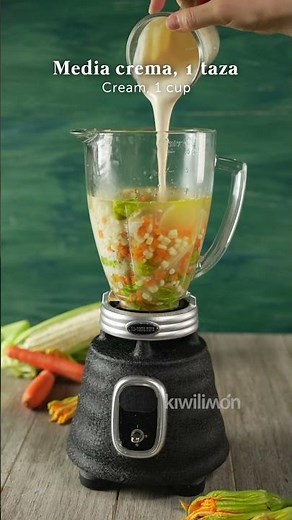 Crema de flor de calabaza con elote | kiwilimón recetas