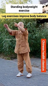 One easy exercise to build leg strength and improve balance. #legs #legworkout #strength #helpfultips #healthandwellness #hunchback #stretching | Warrior Tai Chi