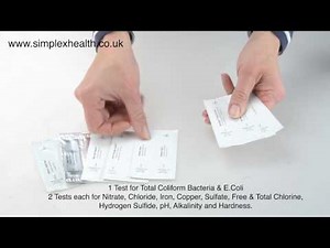 Simplex Health Water Test Kit for Home & Field Testing