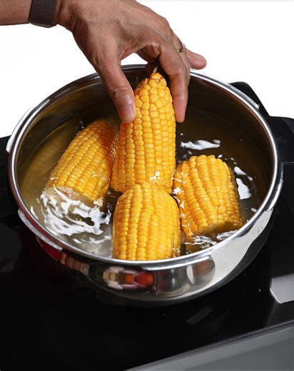 For my husband's birthday, I prepared his favourite dhaba-style sweet-corn recipe. You'll love it! :) | Papa Mummy Kitchen