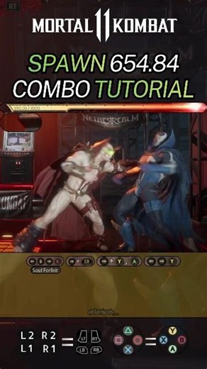 Spawn Combo Tutorial MK11 - 654.84 🔥