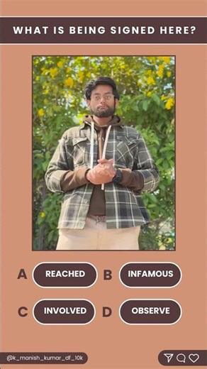 ISL Challenge: Can You Guess the Sign? 🤔 #Deaf #ISL #education #english #deafkids