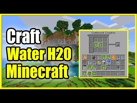 How to Make Water in Minecraft using Education Edition (H20 Recipe Tutorial)