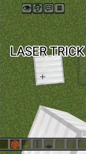 Minecraft pe laser trick 💀😱 #minecrafttricks #minecraft #minecraftpe #gaming #tipsandtricks