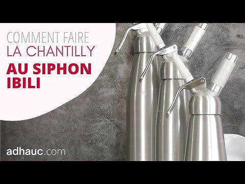 RECETTE Siphon EPISODE #1 - Comment faire de la chantilly avec un siphon chaud/froid Ibili ?
