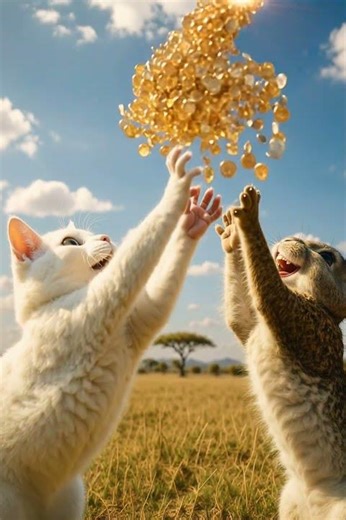 Cat and Rabbit Discover a Magic Egg?! 💰 You Won’t Believe What Burst Out!