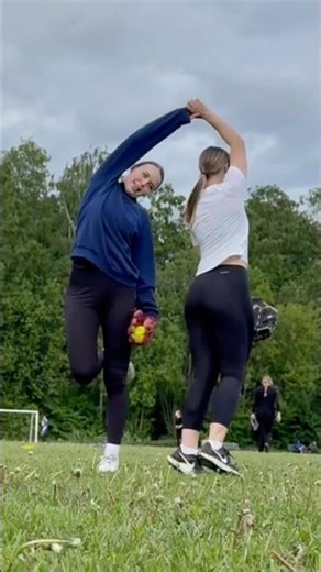 Softball girls training