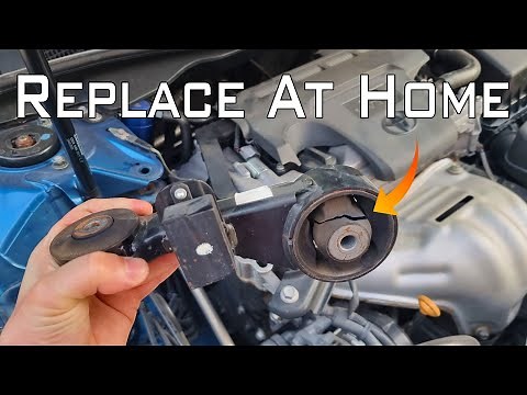 How to replace TOYOTA Camry engine support Rod mount without falling the engine off