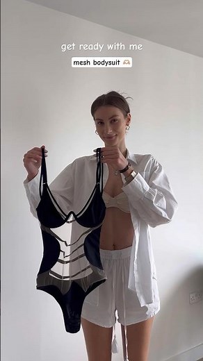 styling mesh bodysuit 🫶🏼 #fashion #style #outfitideas #ootd #grwm #inspiration