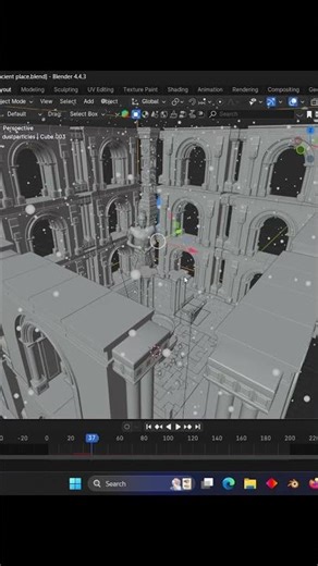 Add Cinematic Dust Particles in Blender #blendertutorial #blender