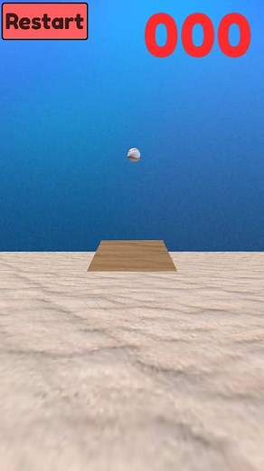 Floating Platform Animation with Bouncing Ball