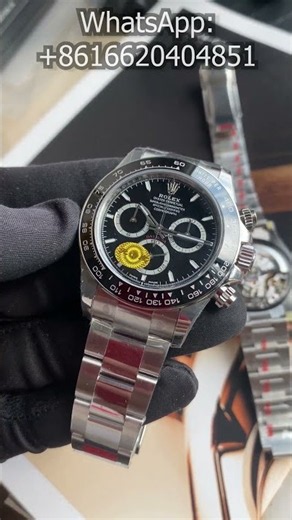 SUPER CLONE Daytona 126500 Black Free Sprung #watch #luxury #luxurywatches #rolex