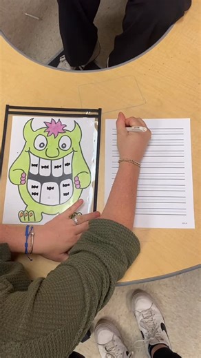 OT For School | Math Monster 🍬 addressing fine motor, hand writing, dexterity, muscle grading, dynamic pencil movement, number recognition Simple Set up!... | Instagram