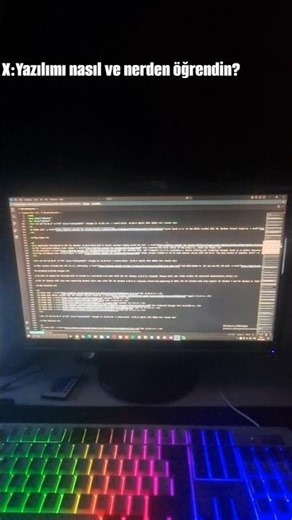 Yazılım nasıl öğrendim açıklamayı oku👇