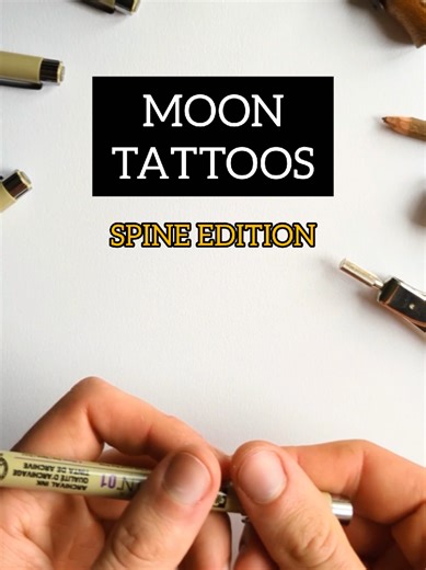 Moon Tattoos: Spine Edition - Unique Designs and Ideas