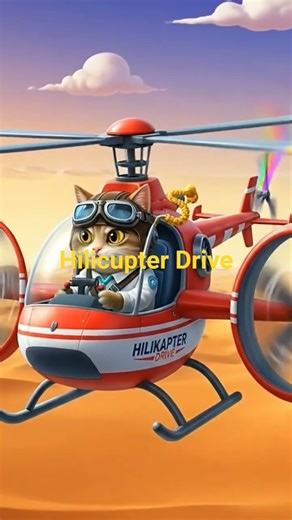 **“Cute Cat Flying a Mini Helicopter – Funny Animal Pilot Adventure! 🚁🐱”** #shorts