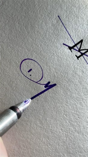 ❤️How to sign letter "M"?❤️#signature #handwriting #calligraphy #alphabet #art