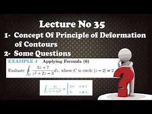 Principle of deformation of contours - complex analysis: deformation of contour