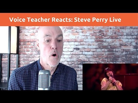 Voice Teacher Reacts - Steve Perry Live - Don't Stop Believin'