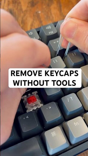 How to Remove Keycaps without tools #pcgaming