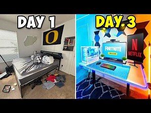 Transforming My Friends Messy Room Into His DREAM Gaming Room!