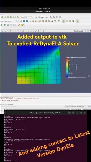 Opensource Review!! DynELA: HOW to see FEM results with vtk & Paraview