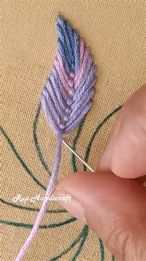 Wow 🙀🙀🦋 Amazing Fly Stitch Flower Hand Embroidery Tutorial #ruphandicraft #shortvideos #shorts