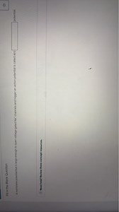 Fill in the Blank QuestionA membrane potential that is large e... | Filo