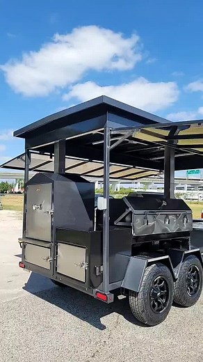 Custom Pitmaker BBQ Trailer with Sniper Vault | 304 Stainless Steel | Texas Smoker