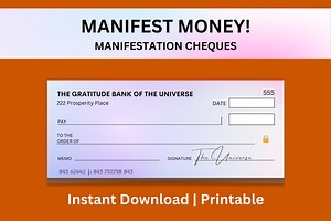Printable Manifestation Cheque: Magic Check, Instant Download, the Magic, Law of Attraction, Manifestation Check, LOA, Digital Download - Etsy Australia