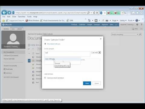 Office 365 OneDrive (formerly Skydrive) Sharing Files Folders and Real Time Editing