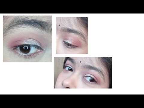 Soft Peach Colour Eye Makeup Tutorials For Beginners