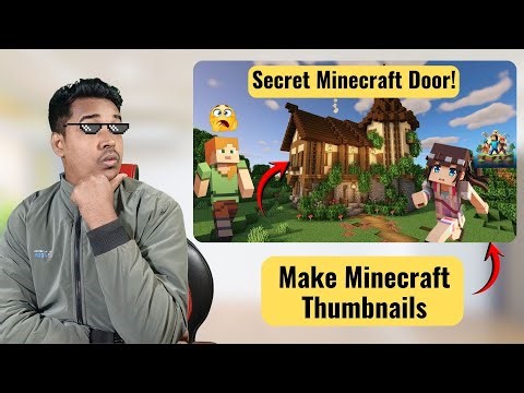 How to Make Minecraft Thumbnails on Canva (Super Easy Trick!)